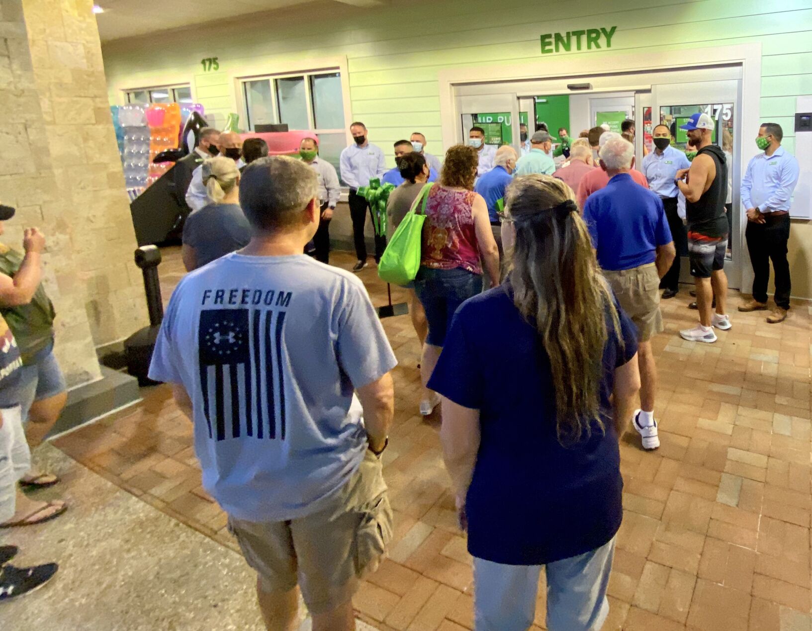 Island's New Publix 4. Customers enter the new Publix on San Marco Road at 7 a.m. Thursday morning. .jpeg
